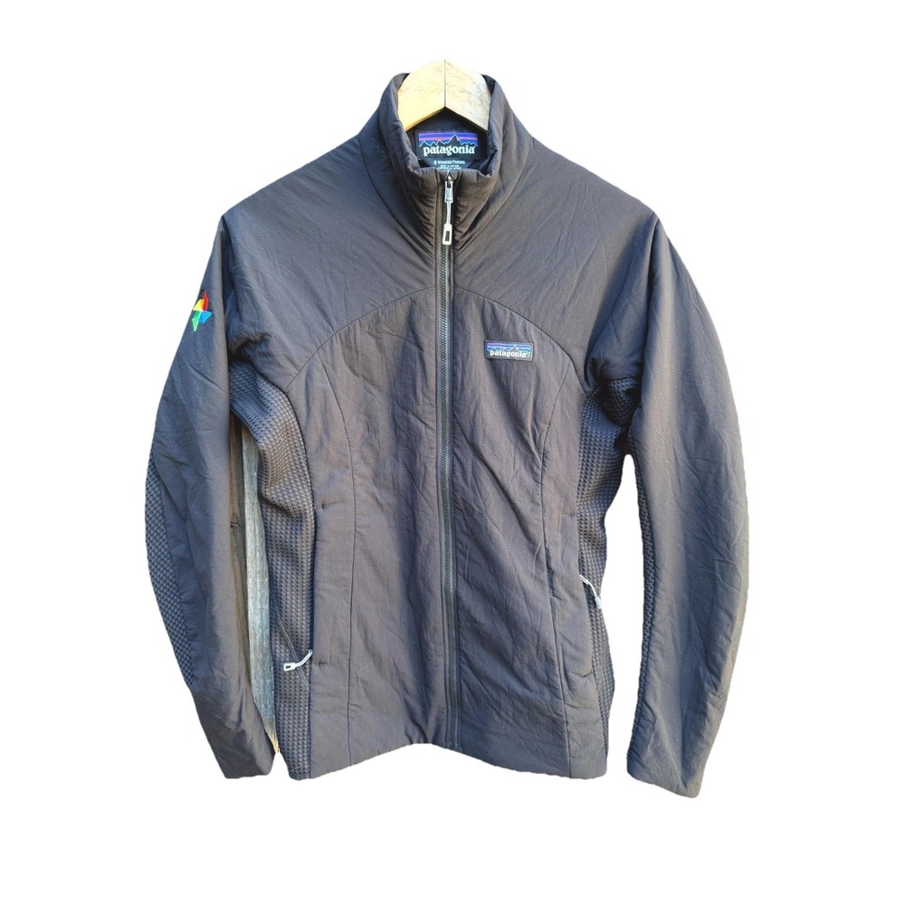 Patagonia Nano-Air Light Hybrid Jacket Women's Small Black Side Panels Full Zip